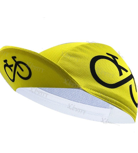 Black And Yellow Simple Cool Style Cycling Caps Men's And Women's Summer Outdoor Sports Breathable Sweat-Absorbing Hats