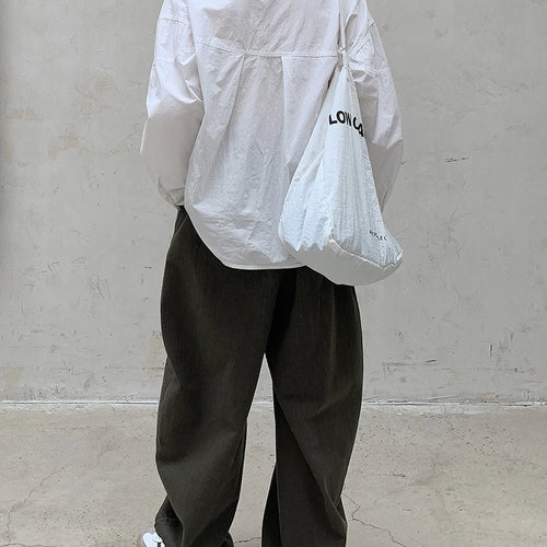 Load image into Gallery viewer, Women Black Brief Big Size Elegant Blouse New Stand Collar Long Sleeve Shirt Fashion Tide Spring Autumn 2025 1DH8347
