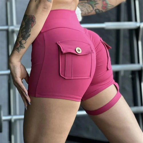 Load image into Gallery viewer, Nylon Belt Yoga Pants Gym Scrunch Fitness Yoga Pant Sports Gym Lift Hip Hight Waist Mesh Legging Running Workout Pants
