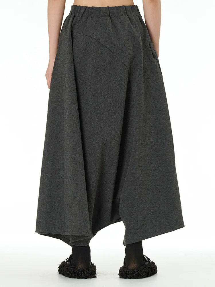 High Elastic Waist Army Green Brief Big Size Cross Pants New Trousers Women Fashion Tide Spring Autumn 2025 1DJ0040