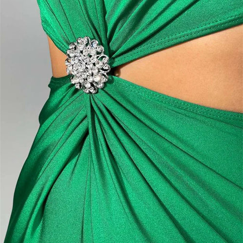 Load image into Gallery viewer, Elegant Hollow Out Sexy Maxi Dress For Women Autumn Winter New Turtleneck Long Sleeve Bodycon Club Party Evening Dress
