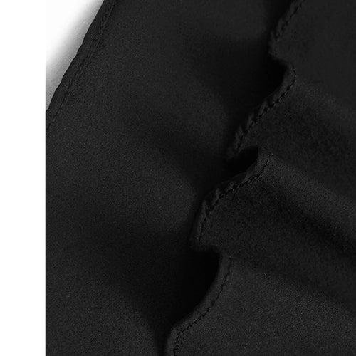 Load image into Gallery viewer, Women Black Khaki Irregular Spliced Big Size Long Dress New Round Neck Short Sleeve Fashion Spring Summer 2025 1DJ1119
