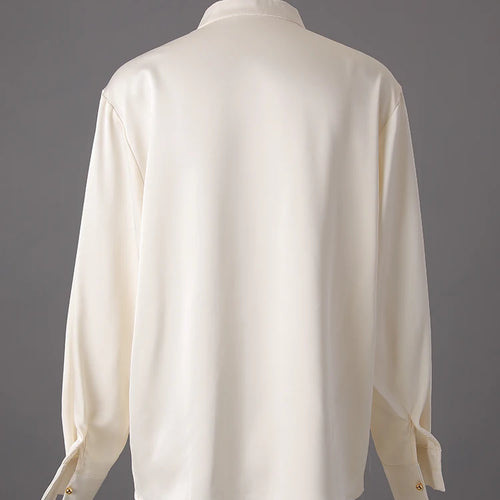 Load image into Gallery viewer, Women Apricot Embroidery Vintage Big Size Blouse New Stand Collar Long Sleeve Shirt Fashion Spring Autumn 2025 CPG3216
