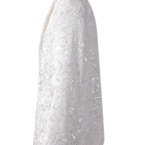 Load image into Gallery viewer, Women Red Sequins Shining Big Size Elegant Blazer New Lapel Long Sleeve Jacket Fashion Tide Spring Autumn 2025 CPG3014
