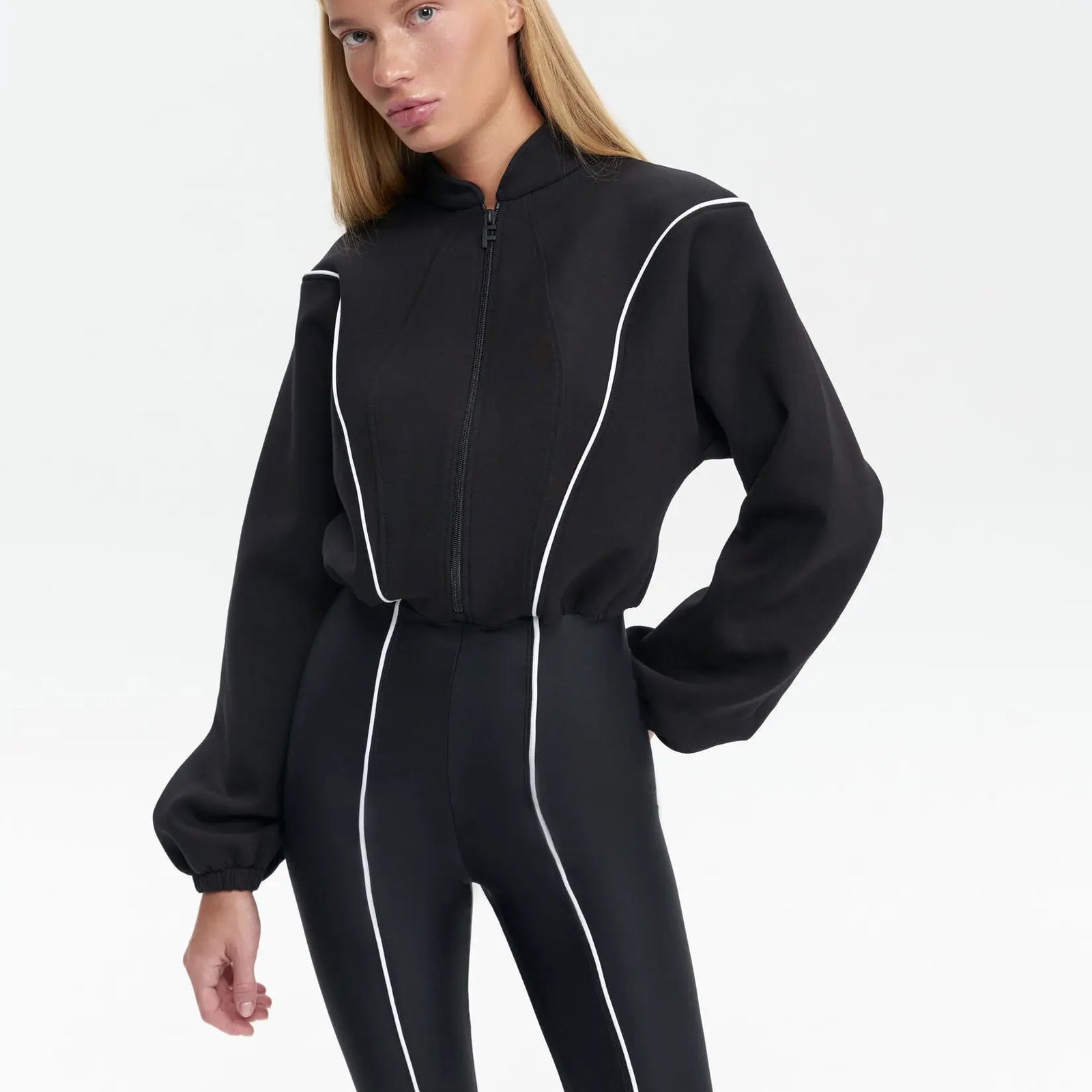 Fashion Autumn/Winter New 2025 Stretch Tight Jumpsuit Women Zipper Long Sleeve Casual Jumpsuit Outdoor Sports Rompers