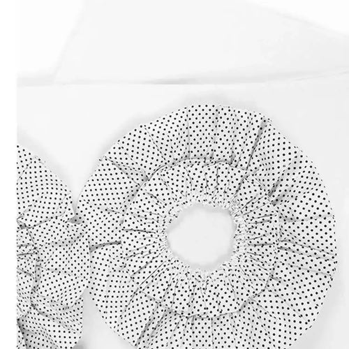 Load image into Gallery viewer, Women Black Dot  Ruffles Big Size Casual T-shirt New Round Neck Short  Sleeve Fashion Tide Spring Summer 2025 1DH5463
