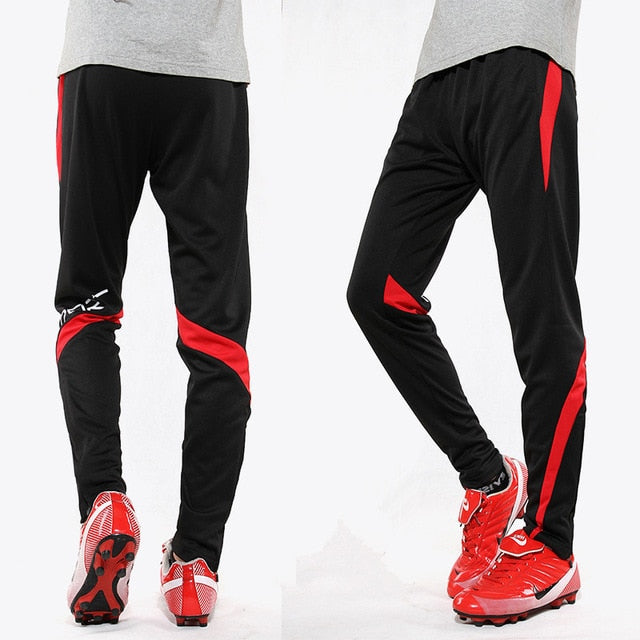 Men Running Sports Pants Zipper Football Training Joggings Sweatpants Basketball Soccer Trousers Workout Sweatpant