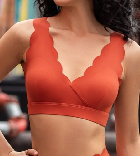 Nude Feeling Yoga Bra Women Gather Shock-proof Sports Bra Sexy Back Gym Workout Running Quick-dry Workout Tops