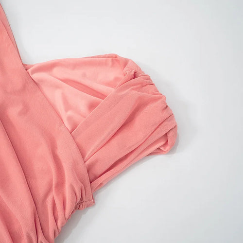 Load image into Gallery viewer, Sexy Sleeveless Hollow Out Pleated Patchwork Maxi Dress For Women High Waist Off-shoulder Slim Club Party Long Dress
