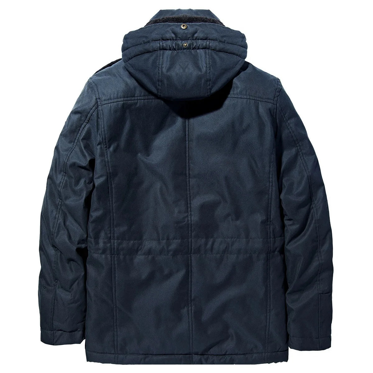 Men's Hooded Warm Winter Jacket Parka Plus Velvet Thick Warm Multi Pocket Jackets Solid Parka Male Coat Large Size Clothing