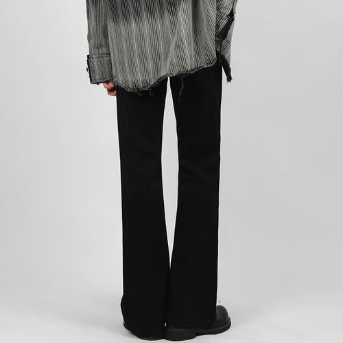 Load image into Gallery viewer, Male Denim Pants New American Cleanfit Micro Flared Jeans Men's Simple Slimming Straight Leg Trousers Trendy 2025 9W1426
