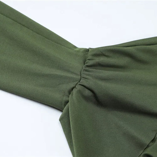 Load image into Gallery viewer, Lace-up Long Flare Sleeve Maxi Dress For Women Gown Autumn New Fashion O Neck Loose Ruffled Sexy Long Dress Elegant
