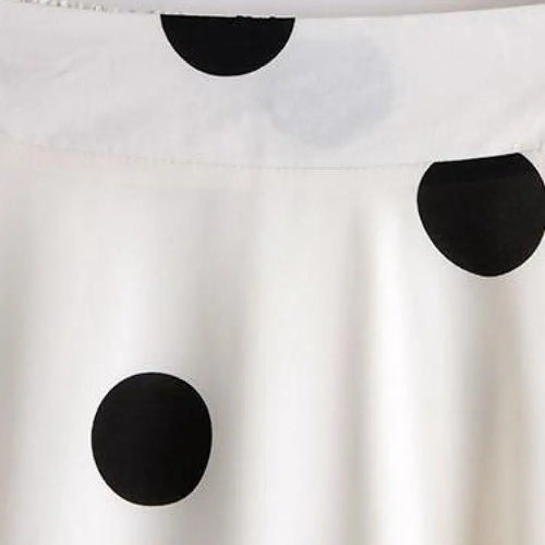 Load image into Gallery viewer, Chiffon Print Dot Skirts Womens High Waist All-match Summer Medium Long  A-line Skirt Female Office Lady Pleated Skirt Elegant
