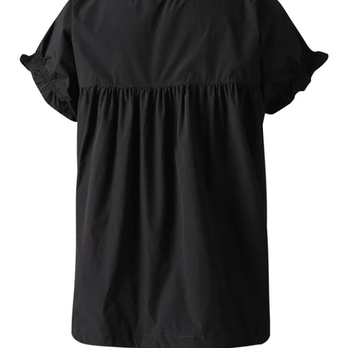 Load image into Gallery viewer, Women White Ruffles Bandage Big Size Blouse New Round Neck Short Sleeve Shirt Fashion Tide Spring Summer 2025 CPG3168
