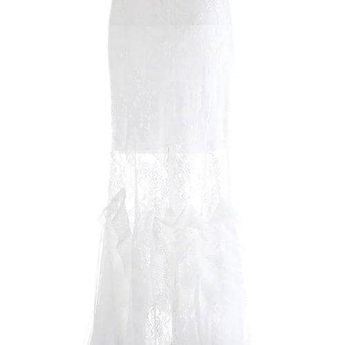 Load image into Gallery viewer, High Waist Black Lace Perspective Embroidery Mermaid Half-body Skirt Women Fashion Tide New Spring Autumn 2025 1DJ0986
