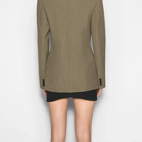 Load image into Gallery viewer, Hit Color Slimming Temperament Blazers For Women Lapel Long Sleeve Tunic Deaigner Chic Coat Female Fashion Style
