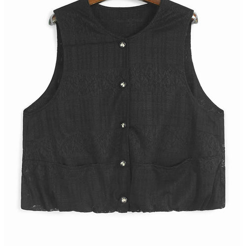 Load image into Gallery viewer, Black Vest Half-body Bud Skirt Two Pieces Suit New Round Neck Sleeveless Women Fashion Tide Spring Autumn 2025 1DJ1436
