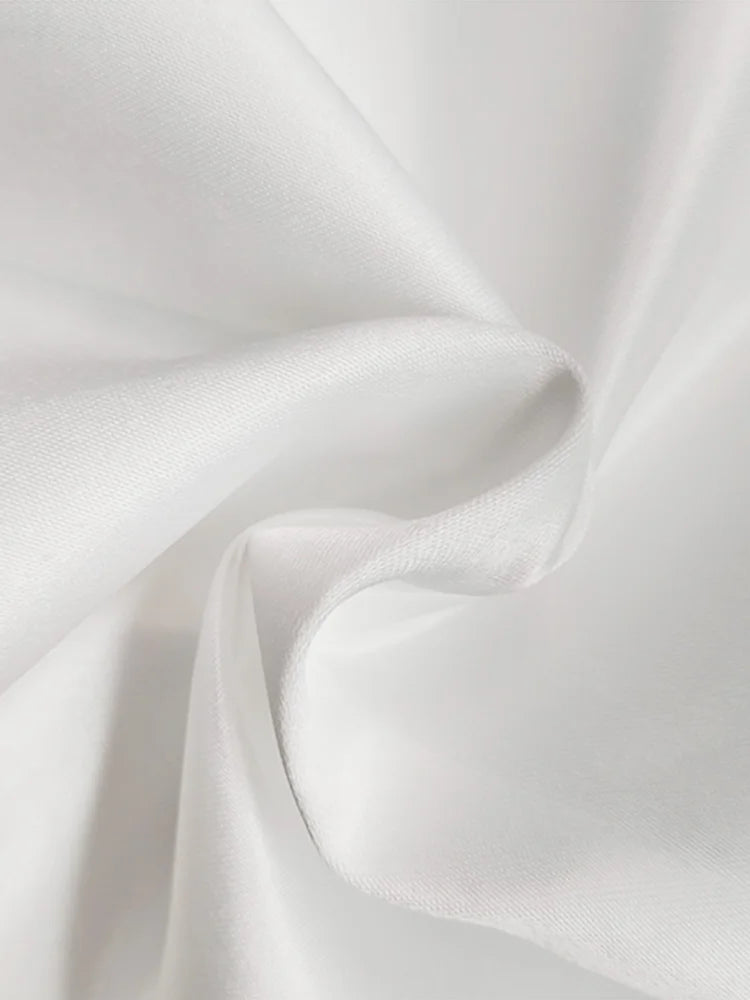 Women's shirts & blouses Summer 2024 Long Sleeves Loose Buttoned Stand Collar Office White Tops Clothes for Female