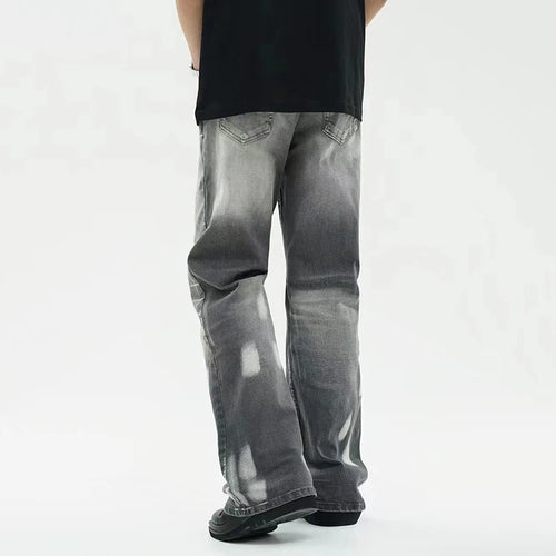 Load image into Gallery viewer, Men&#39;s Jeans Summer New American Style Straight Leg Trendy Loose Micro Flared Casual Gradient Color Male Trousers 9W1783
