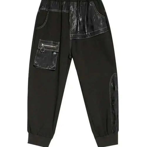 Load image into Gallery viewer, High Elastic Waist Black Printed Long Harem Pants New Loose Fit Trousers Women Fashion Tide Spring Autumn 2025 1DF1317
