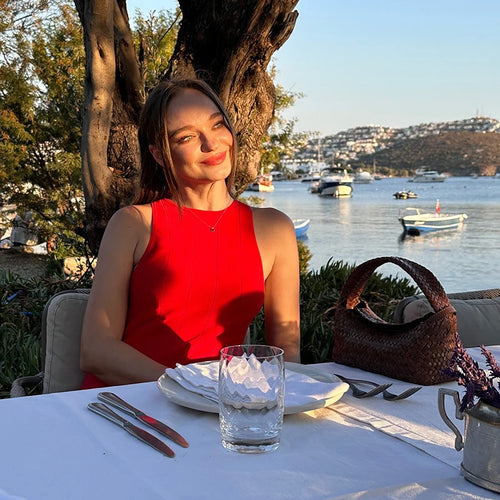 Load image into Gallery viewer, Red Sleeveless Knit Dress For Women Fashion Hollow Out O Neck Pleated Maxi Dress Ladies Solid Beach Party Long Dress
