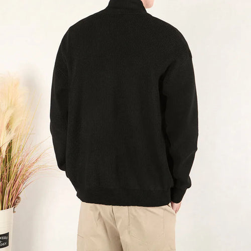 Load image into Gallery viewer, Men's Spring Sweater Jacket  Knitted Summer British Style Zipper Cardigan Sweaters Loose Casual Stand Collar Jackets 9W1208
