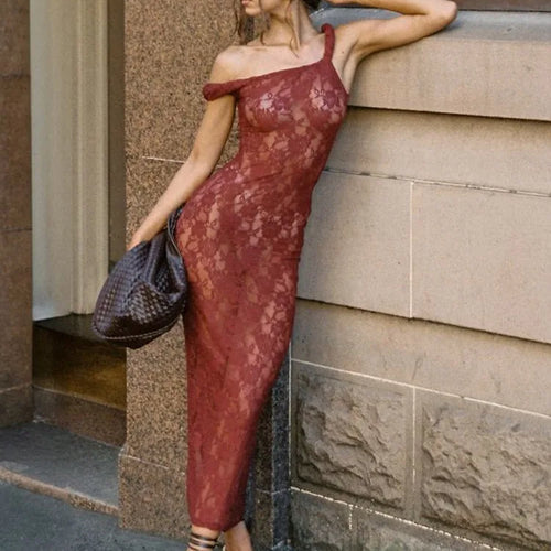 Load image into Gallery viewer, Elegant Sleeveless Lace Patchwork Double Layered Dress Women Long Dress Bodycon Sexy Party Club Evening Dress Vestido
