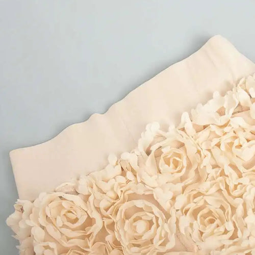 Load image into Gallery viewer, High Elastic Waist Red  Three-dimensional Flower A-line Half-body Skirt Women Fashion Tide New Spring Autumn 20251DH8549
