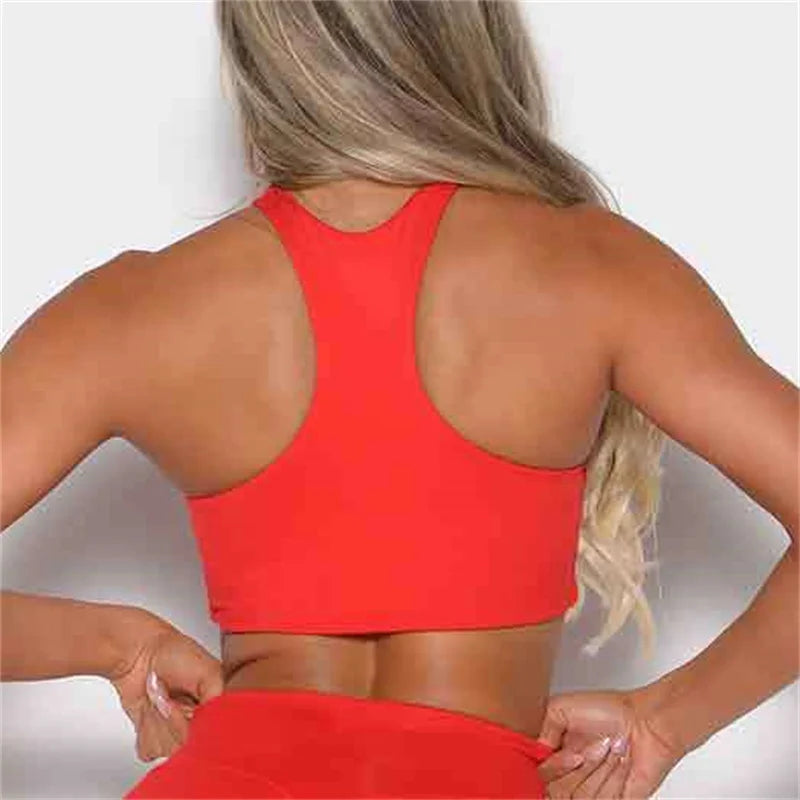 Yoga Bra Mujer Backless Gym Shockproof Sports Top Bra Women Push Up Yoga Top Sport Bras Running Fitness Sports Bra