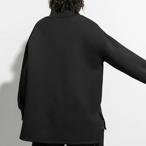 Load image into Gallery viewer, Women Big Size Pocket Irregular T-shirt New Turtleneck Long Batwing Sleeve  Fashion Tide  Spring Autumn 2025 1DD1482
