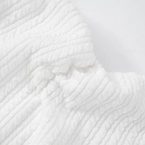 Load image into Gallery viewer, Off-shoulder Strapless Sexy Mini Dress For Women White Spaghetti Strap Sleeveless High Waist A-line Cake Dress Vestido
