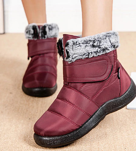 Women's Boots Waterproof Women Ankle Boots Keep Warm Fur Winter Shoes Woman Snow Boots 2025 New Winter Botas Mujer Black Boot