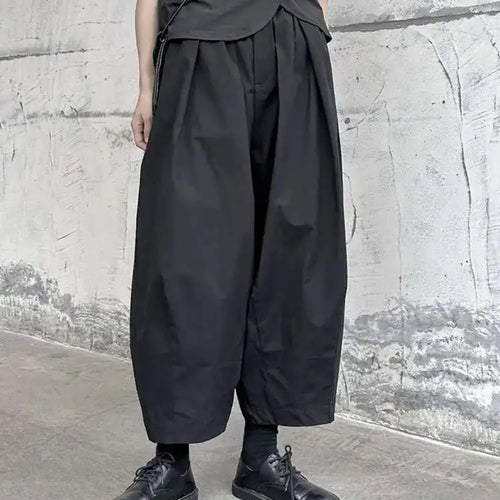 Load image into Gallery viewer, High Elastic Waist Black Pleated Long Wide Leg Pants New Loose Fit Trousers Women Fashion Tide Spring Autumn 2025 1DF9659
