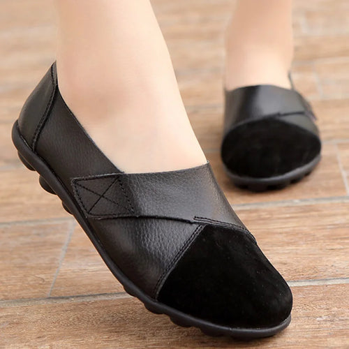 Load image into Gallery viewer, Woman Shoes Soft Leather Low Heels Shoes Women&#39;s Elegant Flats 2025 Casual Flat Shoes Women Footwear New Loafers Zapatos Mujer

