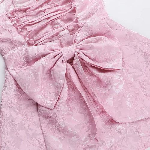 Load image into Gallery viewer, Backless Bow Sexy Mini Dress For Women Fashion Off-shoulder Strapless Sleeveless Bodycon Club Party Dress Elegant
