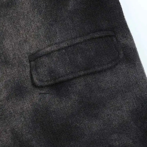 Load image into Gallery viewer, Loose Fit Black Tie Dye Big Size Thick Woolen Coat Parkas New Long Sleeve Women Fashion Tide Autumn Winter 2025 1DF3278
