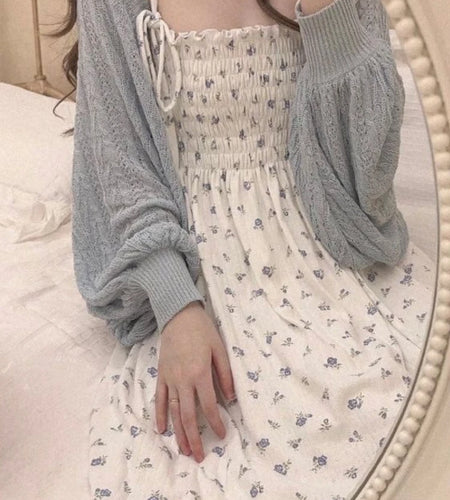 2025 Grunge Summer New Twist Office Women Cardigan Hollow Out Y2k Aesthetic Loose Knitted  Harajuku Casual Bandage Tops