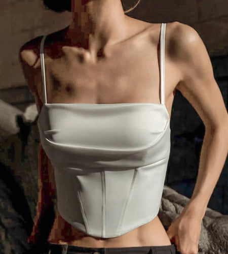 Summer Tops for Women y2k Clothing Solid Color Square Collar Spaghetti Strap Sleeveless Camisole 2000s Vest Streetwear