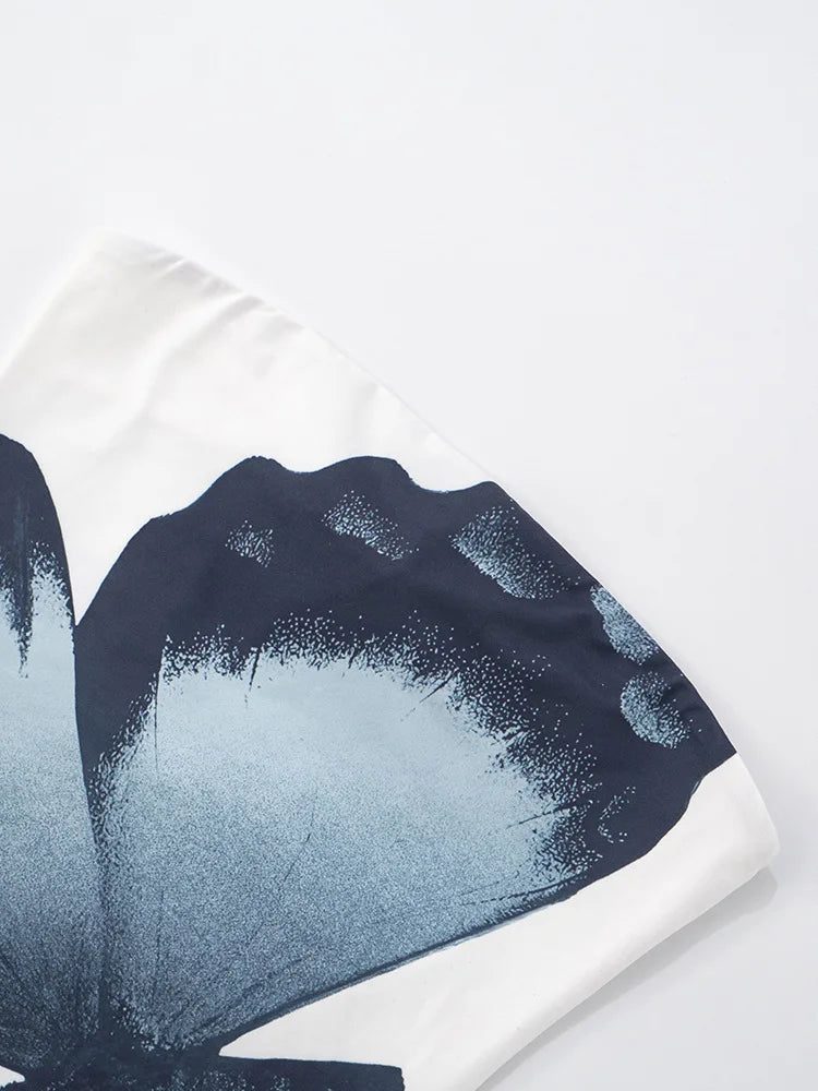 Off-shoulder Print Sexy Maxi Dress Women Summer New Strapless Sleeveless Backless High Waist Beach Holiday Long Dress