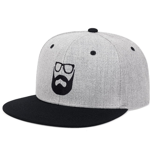 Load image into Gallery viewer, Beard Old Man embroidery hip hop Cap Summer Outdoor Sun Hat Cotton Snapback Baseball Caps Sports Trucker caps Flat brim hats
