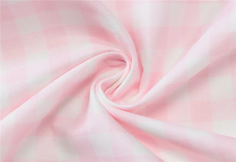 Plaid Printed Maxi Dress For Women Gown Summer New Spaghetti Strap High Waist A-line Backless Club Long Dress Vestido