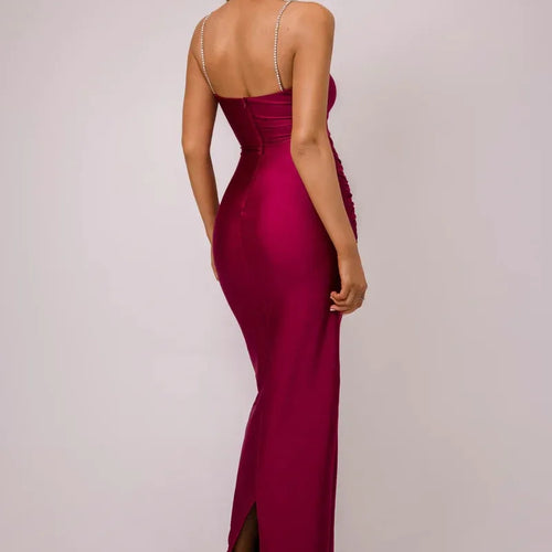 Load image into Gallery viewer, Glitter Spaghetti Strap Sexy Maxi Dress For Women Fashion Sleeveless Backless Bodycon Club Party Long Dress Elegant
