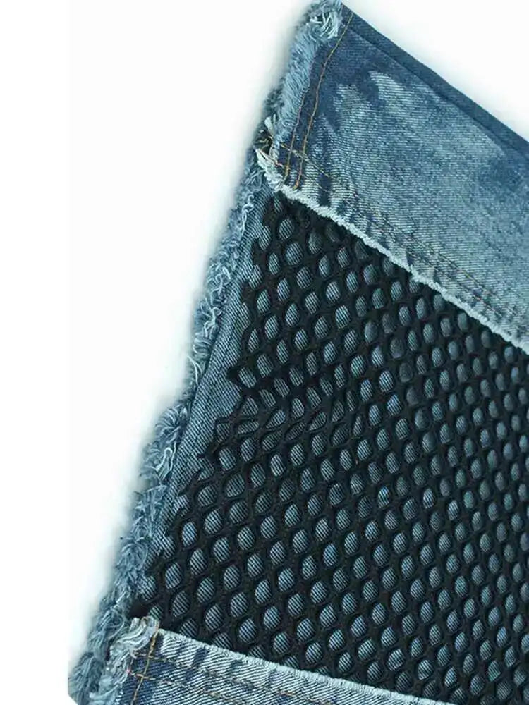 Big Size Denim Vest Wide Leg Pants Two Piece Suit New V-Neck Sleeveless Women Fashion Tide Spring Autumn 20251DH9963