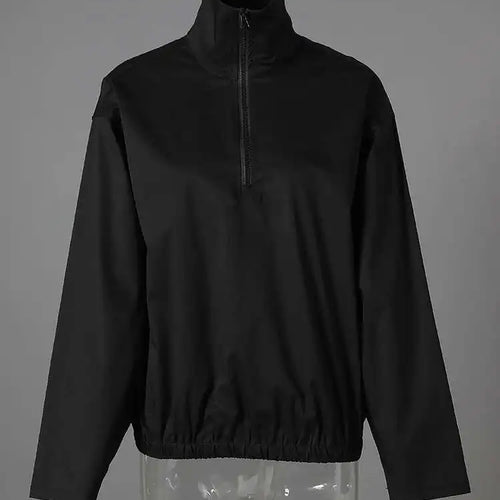 Load image into Gallery viewer, Black Brief Big Size Casual Jacket New Stand Collar Long Sleeve Women Coat Fashion Tide Spring Autumn 2025 CPG2819
