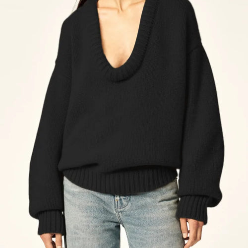 Load image into Gallery viewer, Long Sleeve Loose Knit Sweater Women Winter O Neck Pullovers Casual Warm Knitted Sweaters Tops Femme Knit Pullover Tops
