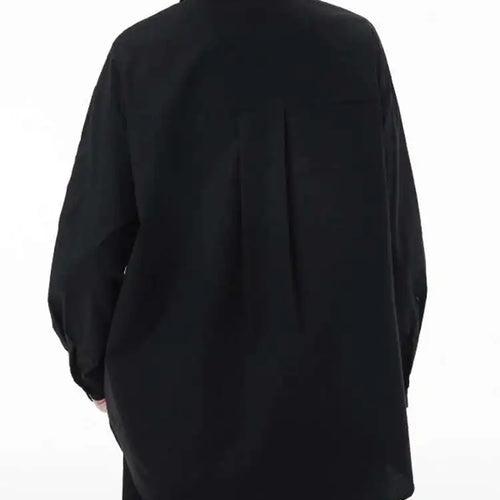 Load image into Gallery viewer, Women White Big Size ribbon Casual Blouse New Lapel Long Sleeve Loose Fit Shirt Fashion Tide Spring Autumn 2025 1DH3500
