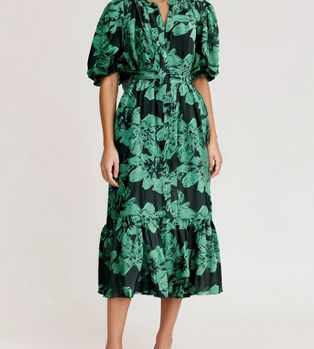 Hit Color Loose Printing Fashion Long Dresses for Women Round Neck Half Sleeves Patchwork Lace Uo Dress Female New