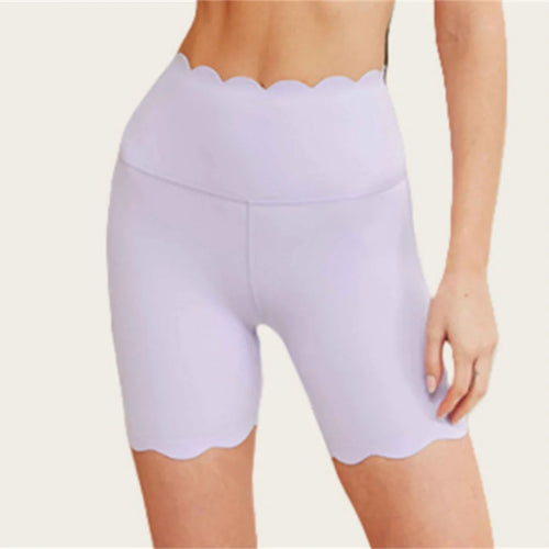 Load image into Gallery viewer, Breathable Skin-Friendly Fitness Two-Piece Set Square Collar Tight Yoga Suit High-Waist Lace Shorts
