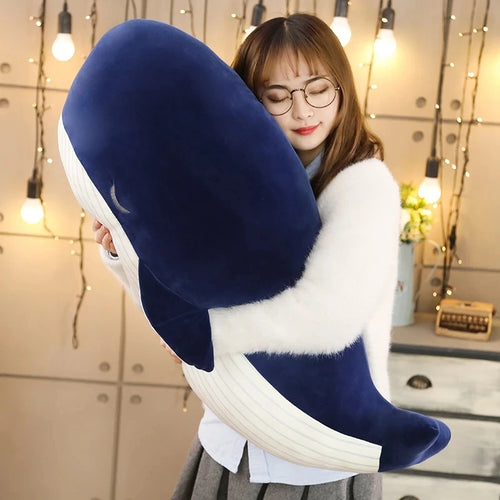 Load image into Gallery viewer, 25cm Blue Whale Stuffed Animal Giant Hugging Soft Pillow Toy Home Furnishings Sofa Car Cushion Children Birthday Gift
