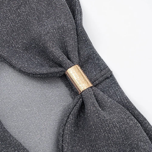 Load image into Gallery viewer, Mesh See Through Ruffled Sexy Maxi Dress For Women Gown Gray Off-shoulder Strapless Backless Ruched Long Dress Vestido
